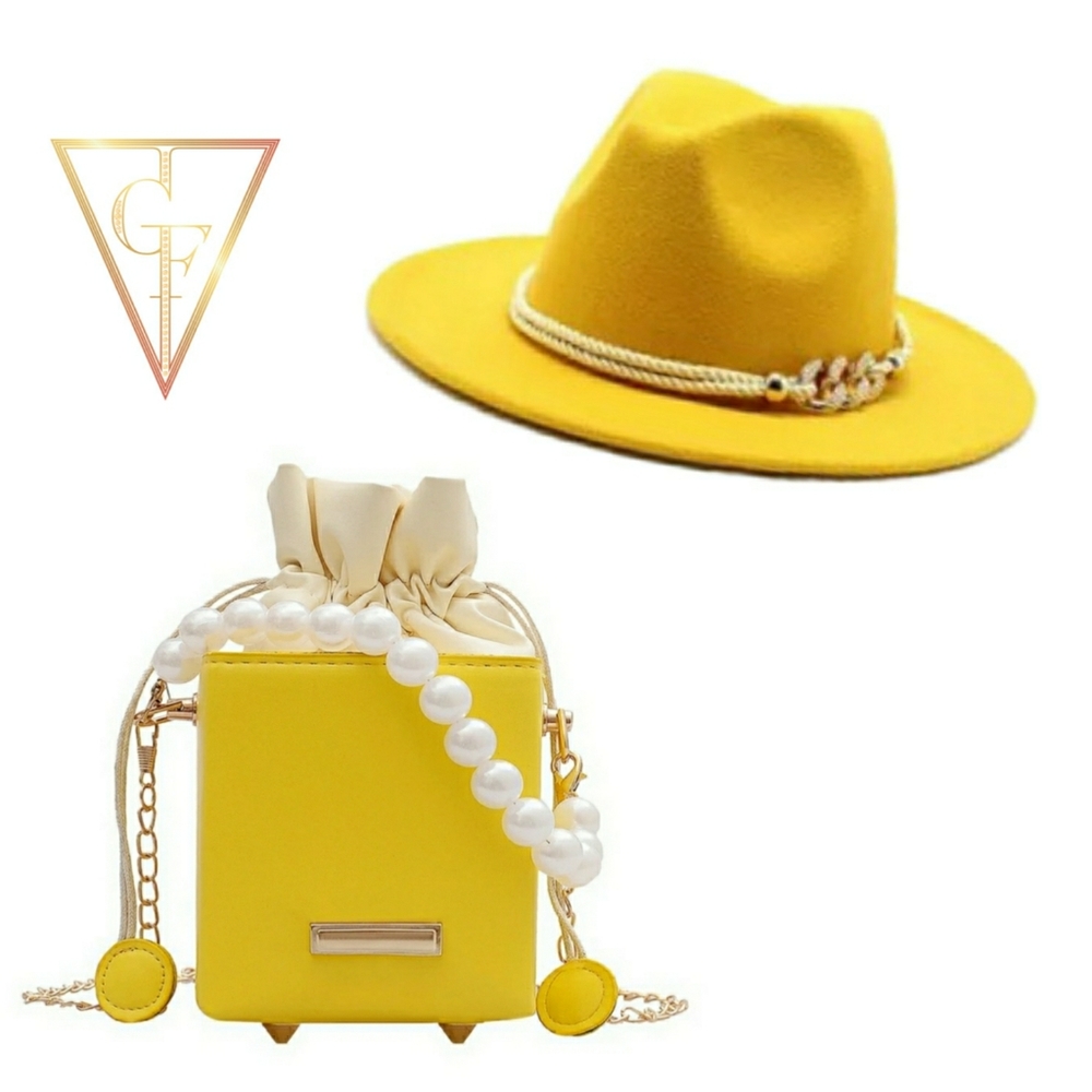 Matching Fedora and purse set! (Brand New)